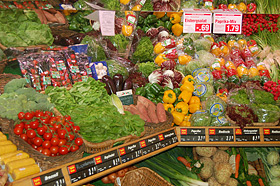 Obst und Gemüse im Edeka Jastrebow